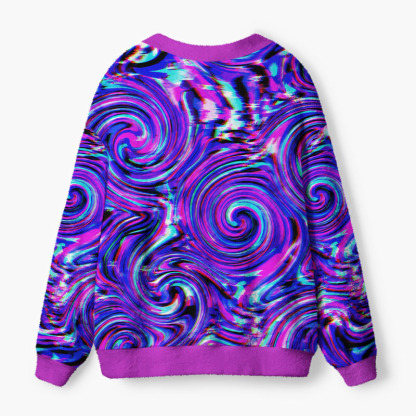 Soulisfree The Infinite Spiral Of Dreams Fuzzy Cardigan Sweater