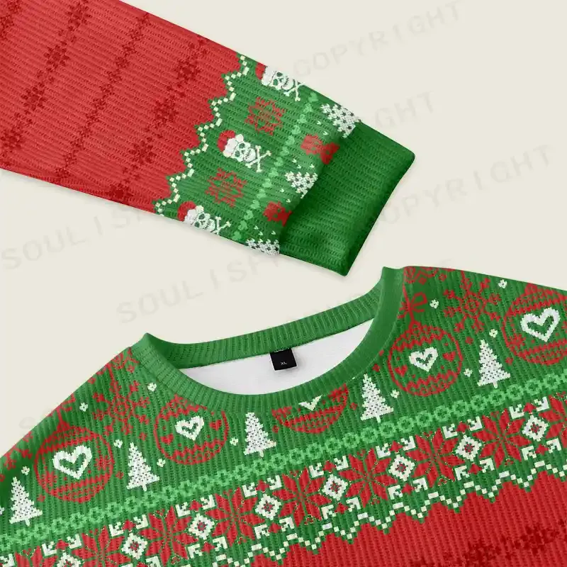 never better Ugly Christmas Knit Sweatshirt