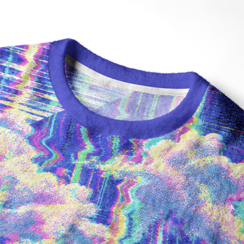Soulisfree A Glitch In Nature Fuzzy Crewneck Sweater