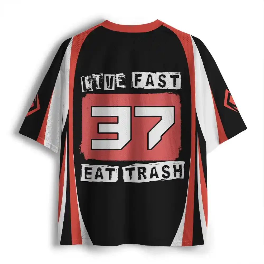 Live Fast Eat Trash Mesh Jersey
