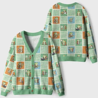 Frog Life Ugly Cardigan Sweaters