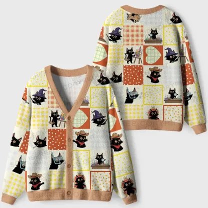 The Many Lives of a Cat Ugly Cardigan Sweaters