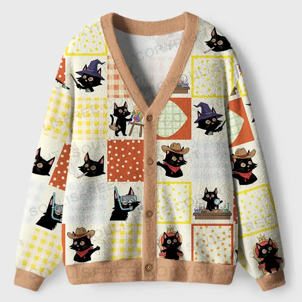 The Many Lives of a Cat Ugly Cardigan Sweaters