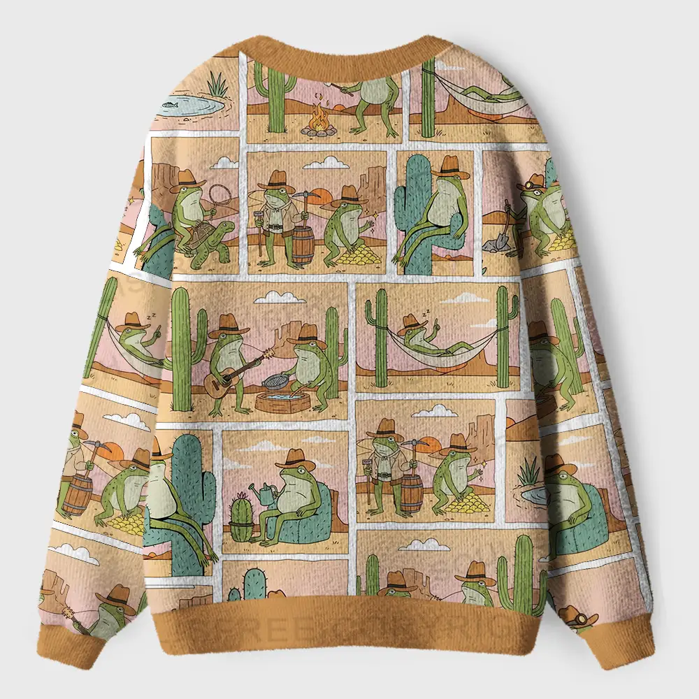 Funky Frog Tales Ugly Cardigan Sweaters