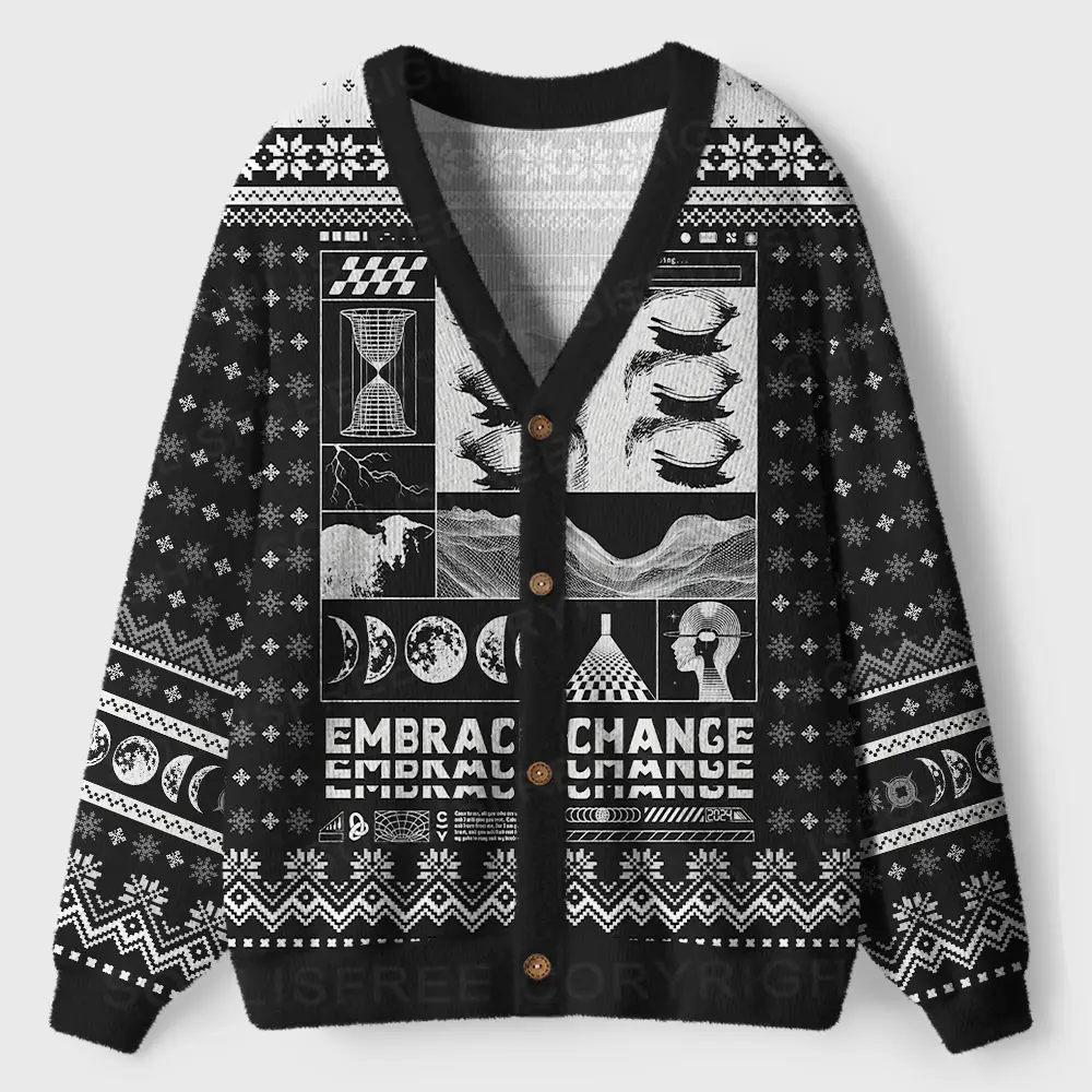 Embrace Chance Ugly Cardigan Sweaters