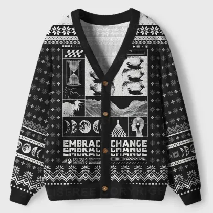 Embrace Chance Ugly Cardigan Sweaters