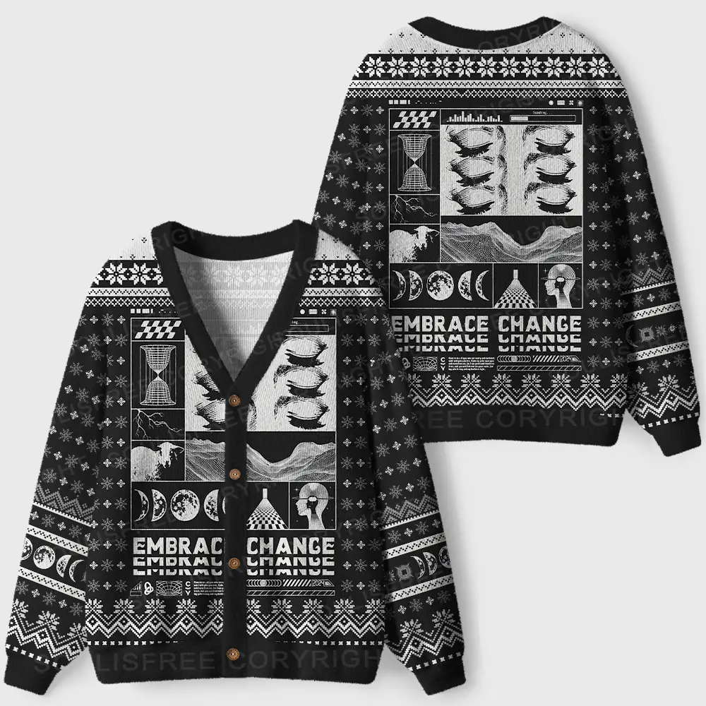 Embrace Chance Ugly Cardigan Sweaters