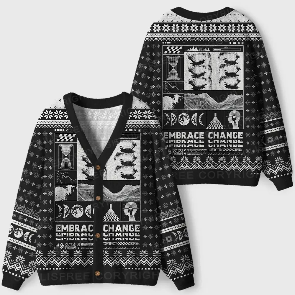 Embrace Chance Ugly Cardigan Sweaters