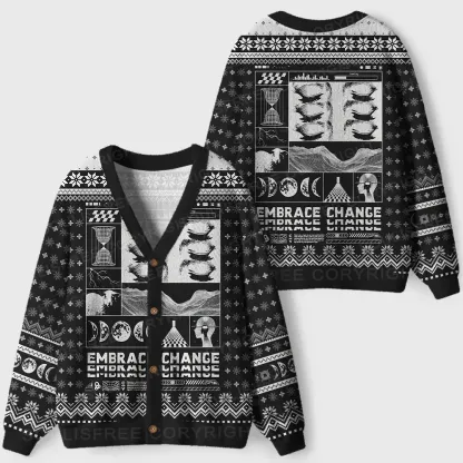 Embrace Chance Ugly Cardigan Sweaters
