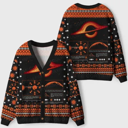The Mystery Of Black Holes Ugly Cardigan Sweaters
