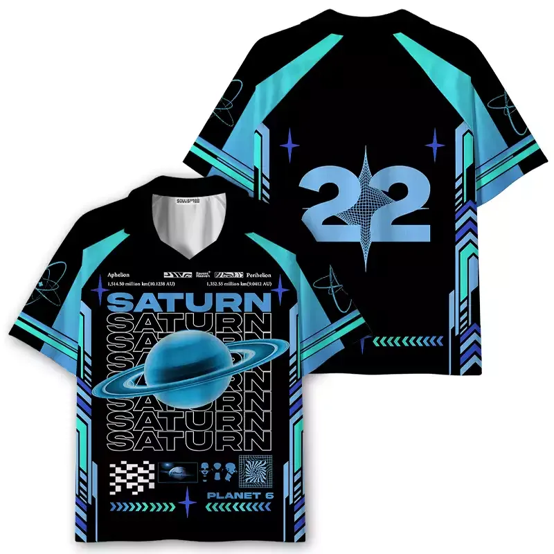 Soulisfree SATURN EXPLORER Galactic Data Collar Polo Jersey