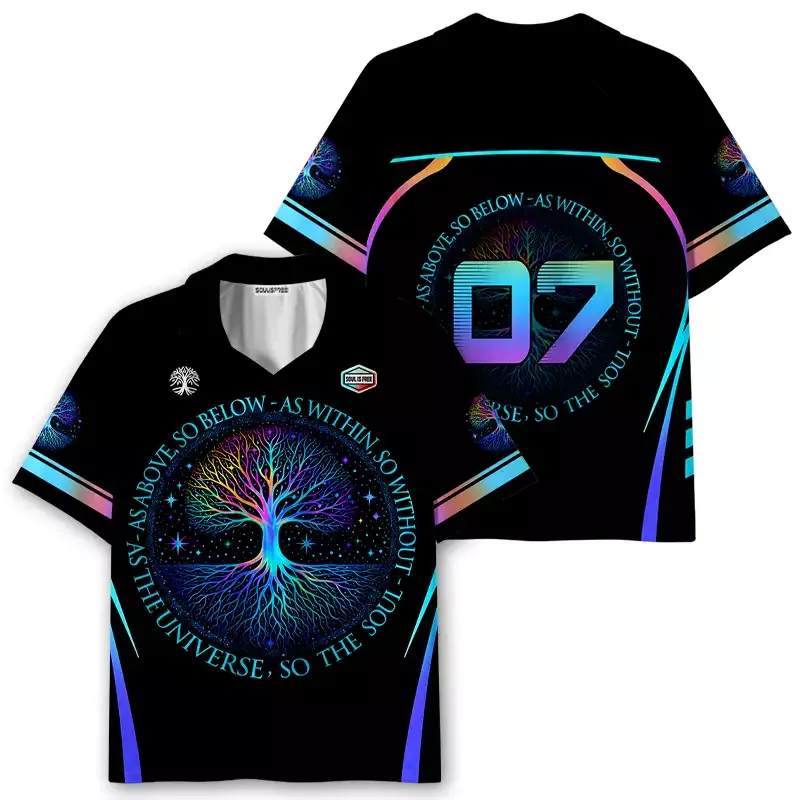 Soulisfree As Above, So Below Collar Polo Jersey