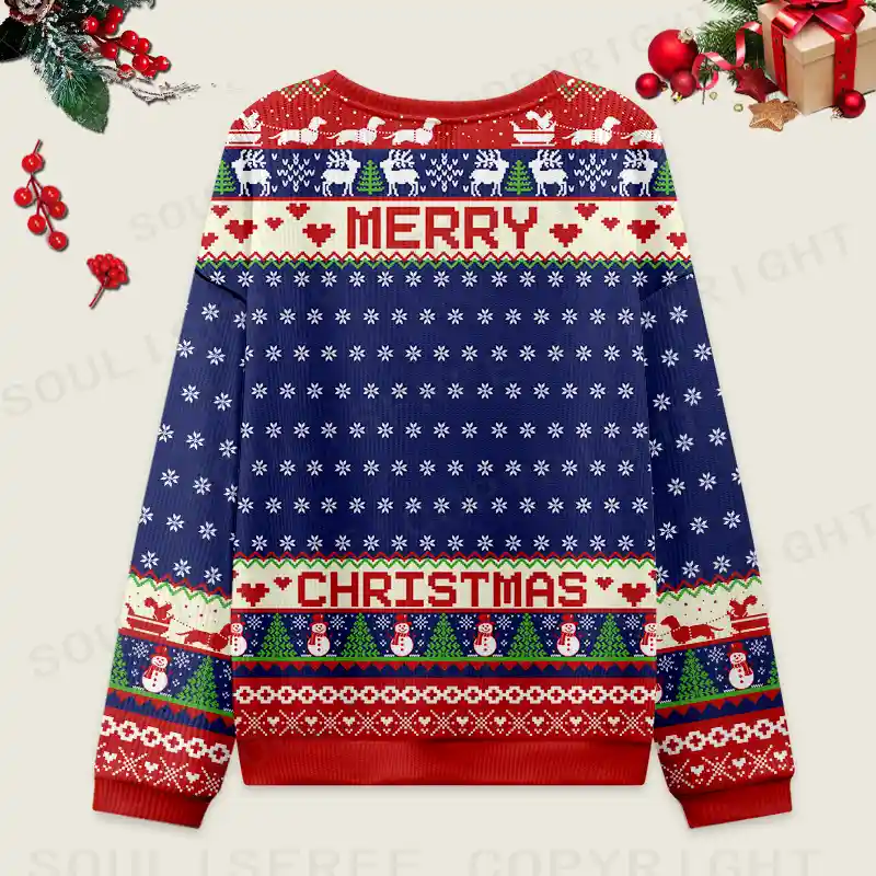 Dead Inside but Jolly AF Ugly Christmas Sweater Ugly Christmas Knit Sweatshirt
