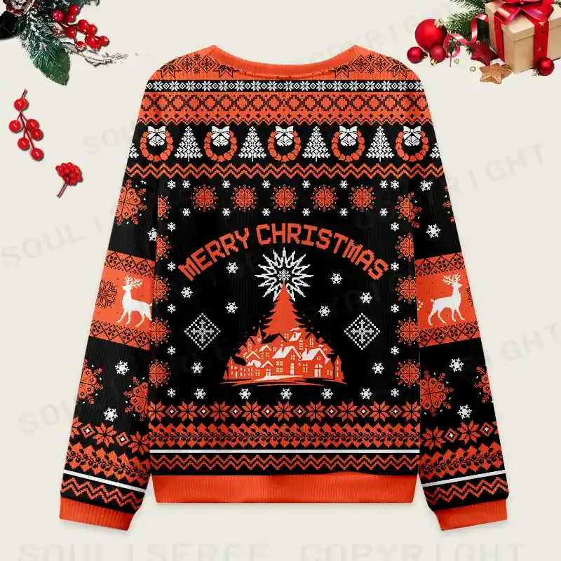 Personalized The Mystery Of Black Holes Mesh Jersey Ugly Christmas Knit Sweatshirt