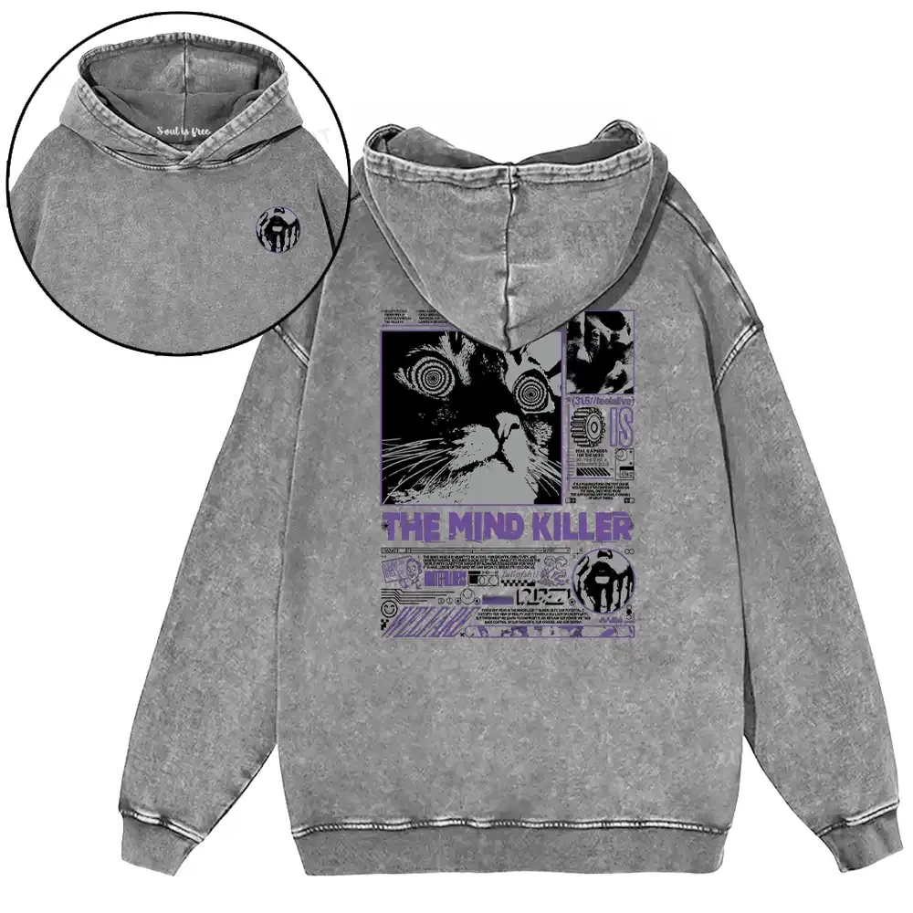 Designed The Mind Killer Washed Hoodie