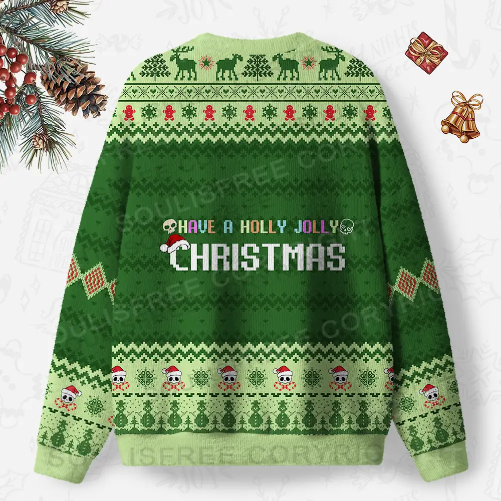 When You’re Dead Inside But It’s Christmas Ugly Christmas Knit Sweatshirt