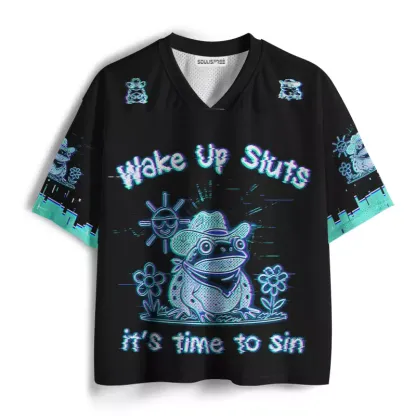 Soulisfree Wake Up Sluts It's Time To Sin Mesh Jersey
