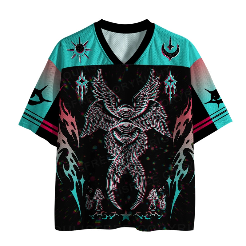 Soulisfree Tri-Eye Serpent Psychedelic Oracle Mesh Jersey