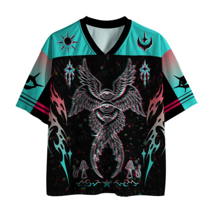 Soulisfree Tri-Eye Serpent Psychedelic Oracle Mesh Jersey