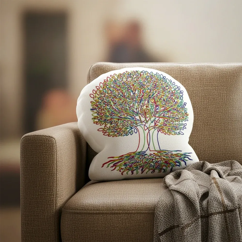 Chromatic Tree of Life Pillow