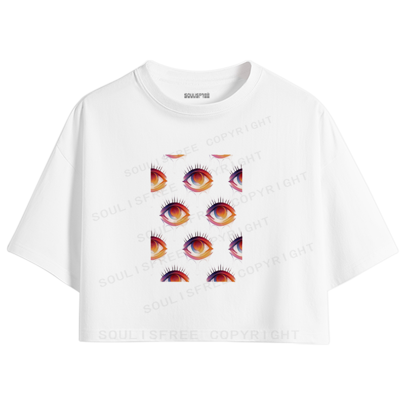 Soulisfree Dream Observers Artistic Crop Tee