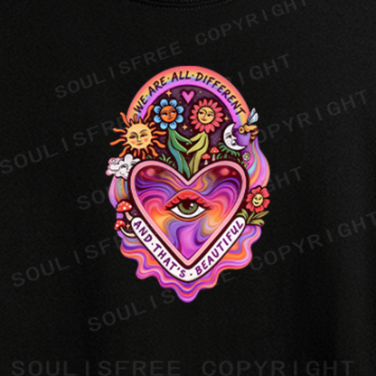 Soulisfree Peace in Every Color Artistic Crop Tee