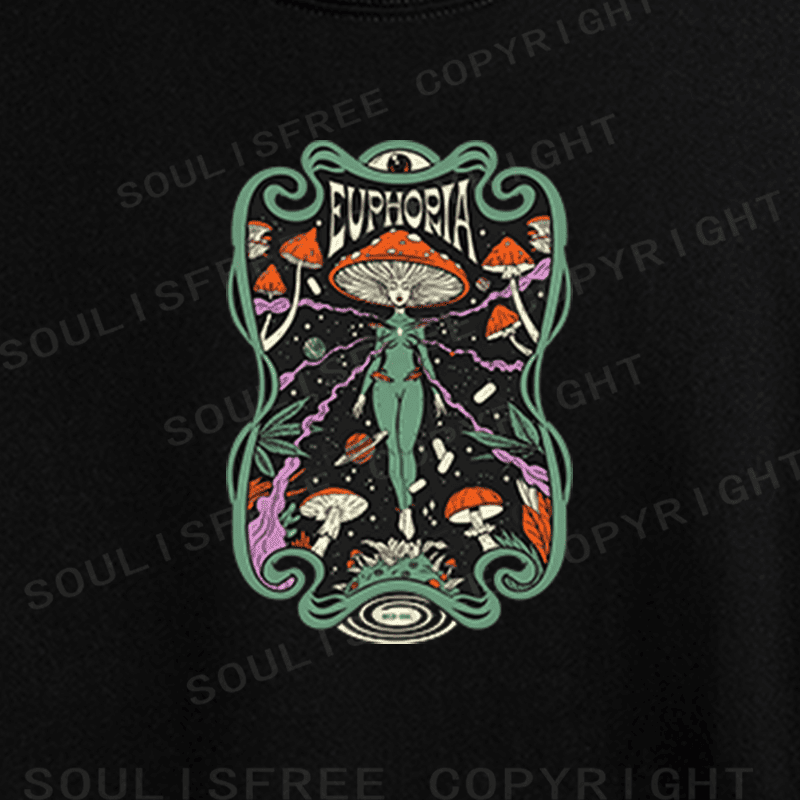 Soulisfree Psychedelic Bloom Artistic Crop Tee