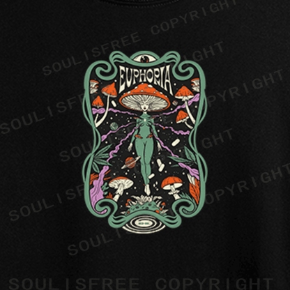 Soulisfree Psychedelic Bloom Artistic Crop Tee