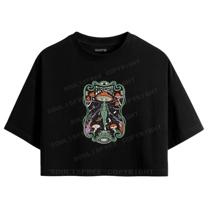 Soulisfree Psychedelic Bloom Artistic Crop Tee