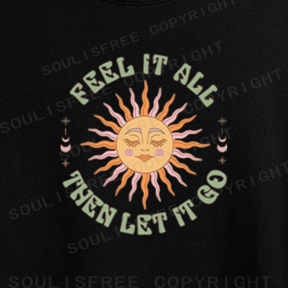 Soulisfree Breathe and Release Artistic  Crop Tee