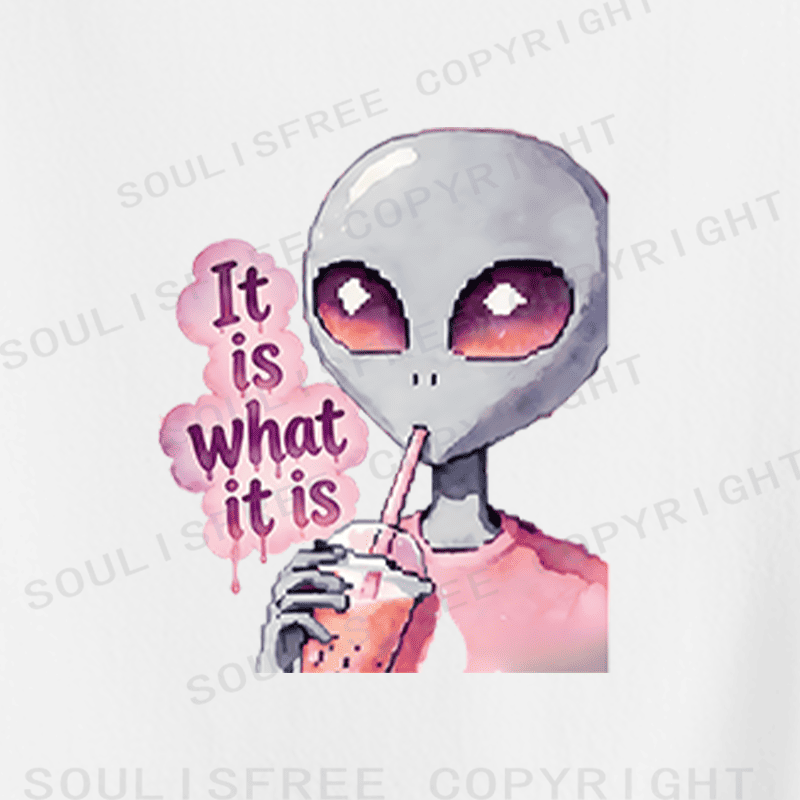 Soulisfree It is what it is Artistic Crop Tee