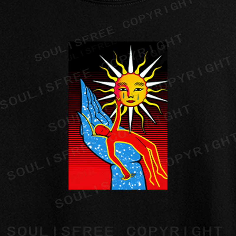 Soulisfree Hands of Heaven Artistic Crop Tee