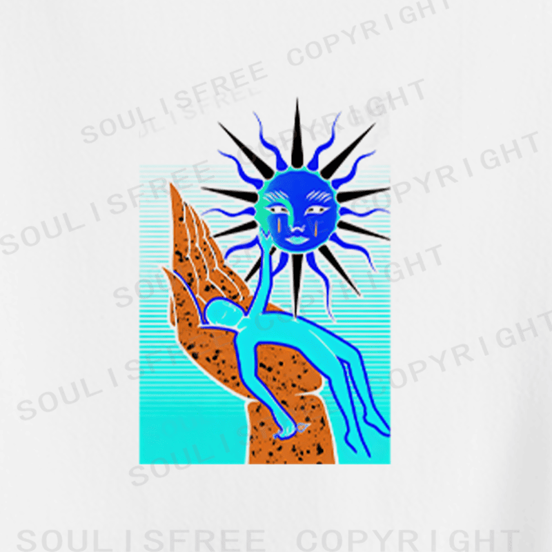 Soulisfree Hands of Heaven Artistic Crop Tee
