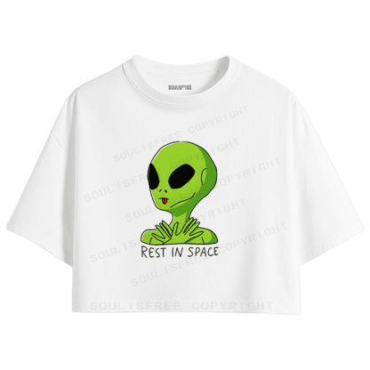 Soulisfree Out Of This World Restful Soul Crop Tee