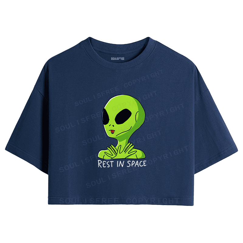 Soulisfree Out Of This World Restful Soul Crop Tee