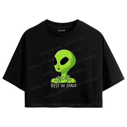 Soulisfree Out Of This World Restful Soul Crop Tee