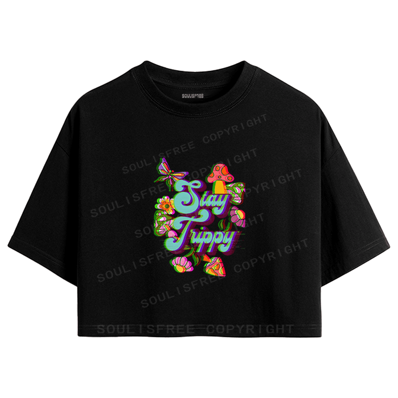 Designed Where Is My Brain Crop Top | Soulisfree