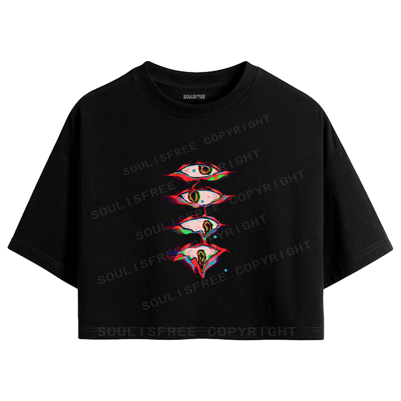 Designed Where Is My Brain Crop Top | Soulisfree
