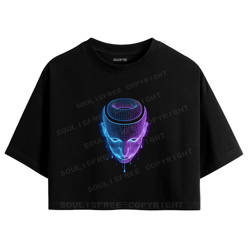 Designed Where Is My Brain Crop Top | Soulisfree