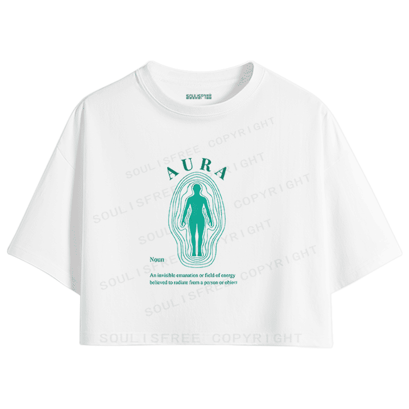 Soulisfree Radiant Silhouette Energy Field Crop Tee