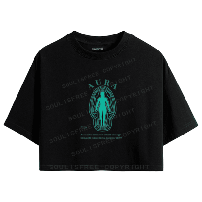 Soulisfree Radiant Silhouette Energy Field Crop Tee