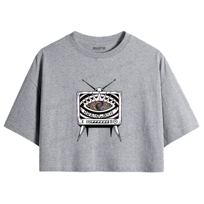 Soulisfree Media Mirage Psychedelic Signal Illusion Crop Tee