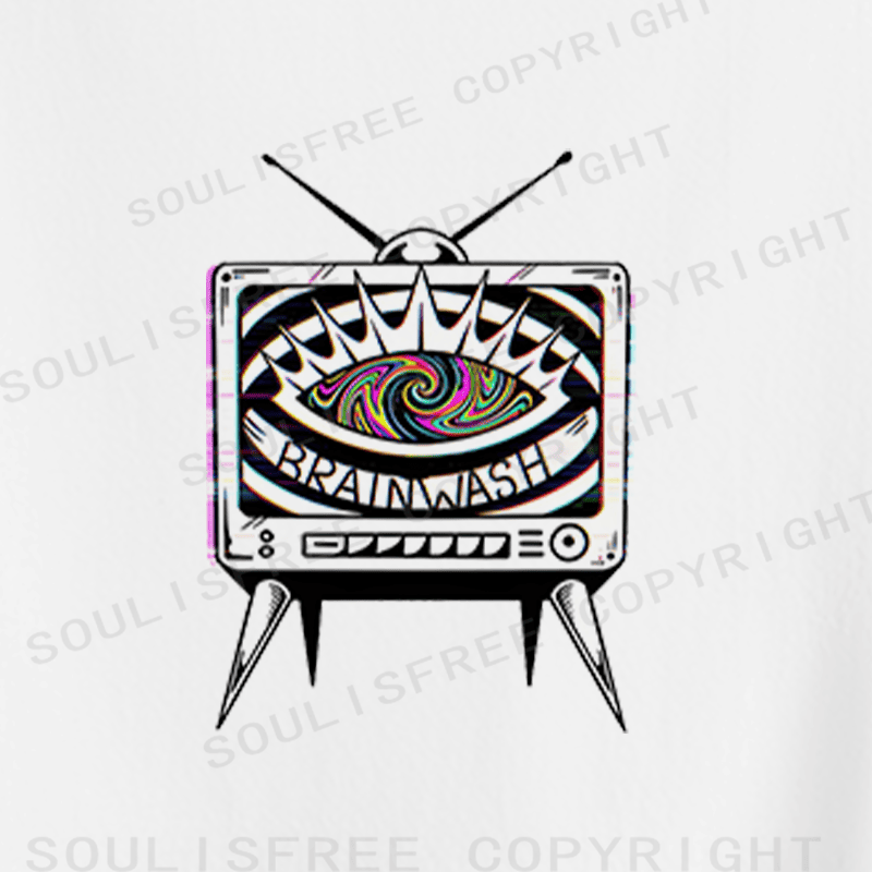 Soulisfree Media Mirage Psychedelic Signal Illusion Crop Tee