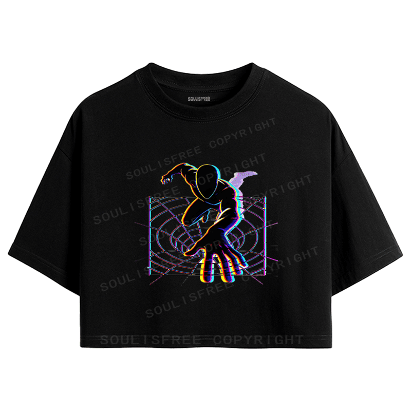 Designed Where Is My Brain Crop Top | Soulisfree