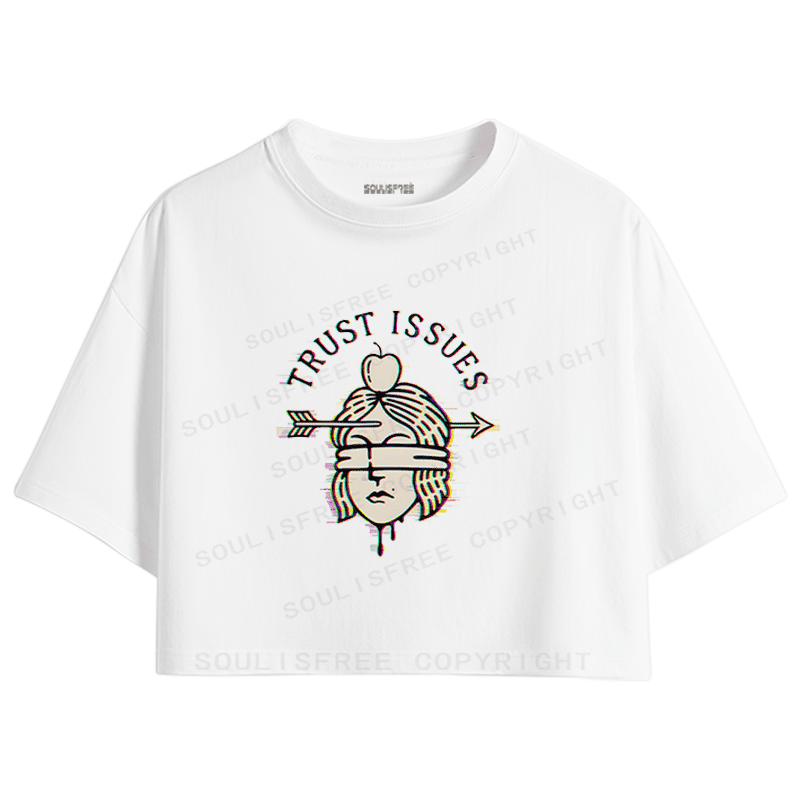 Soulisfree Emotional Fracture Perceptual Rift Crop Tee