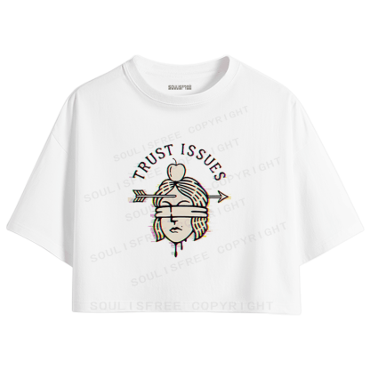 Soulisfree Emotional Fracture Perceptual Rift Crop Tee