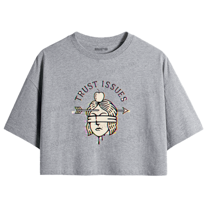 Soulisfree Emotional Fracture Perceptual Rift Crop Tee