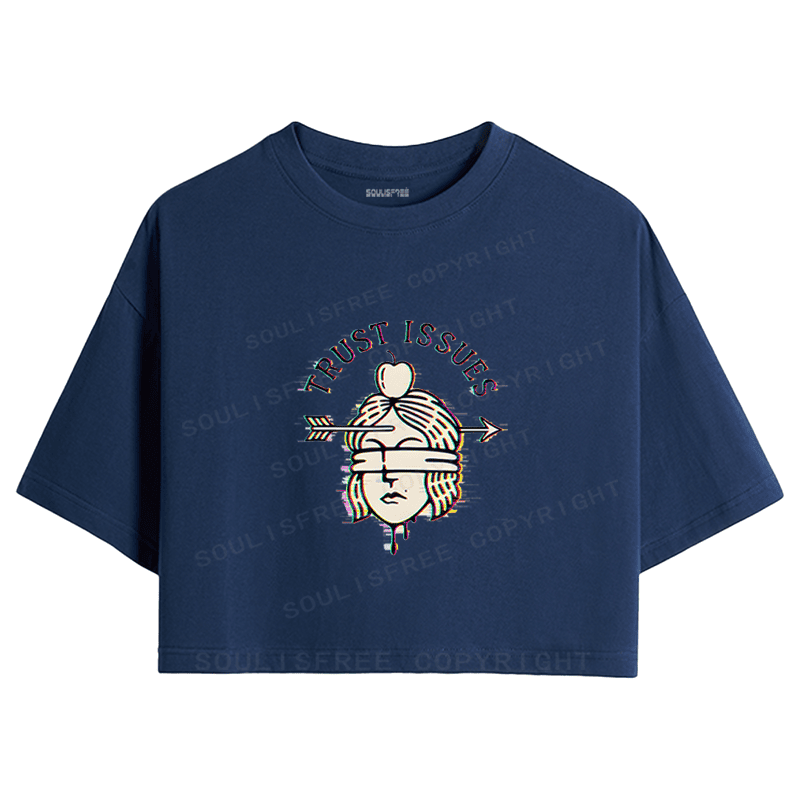 Soulisfree Emotional Fracture Perceptual Rift Crop Tee