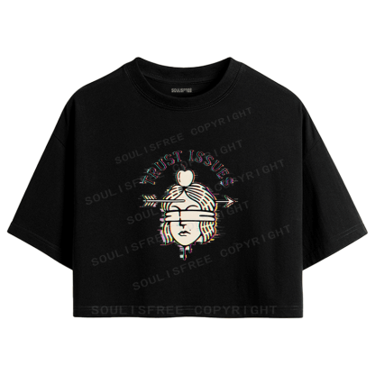 Soulisfree Emotional Fracture Perceptual Rift Crop Tee