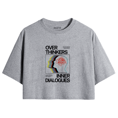 Soulisfree Cognitive Flux Echo Neural Loop Aesthetic Crop Tee